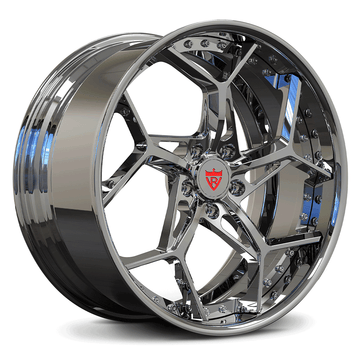 Corvette C8 Chrome rims-RVRN Custom Forged 2-Piece Wheels Series RV-DV03